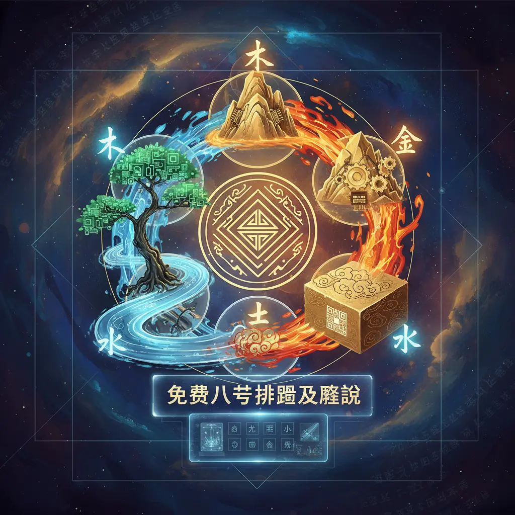 免費八字排盤及解說 - 五行