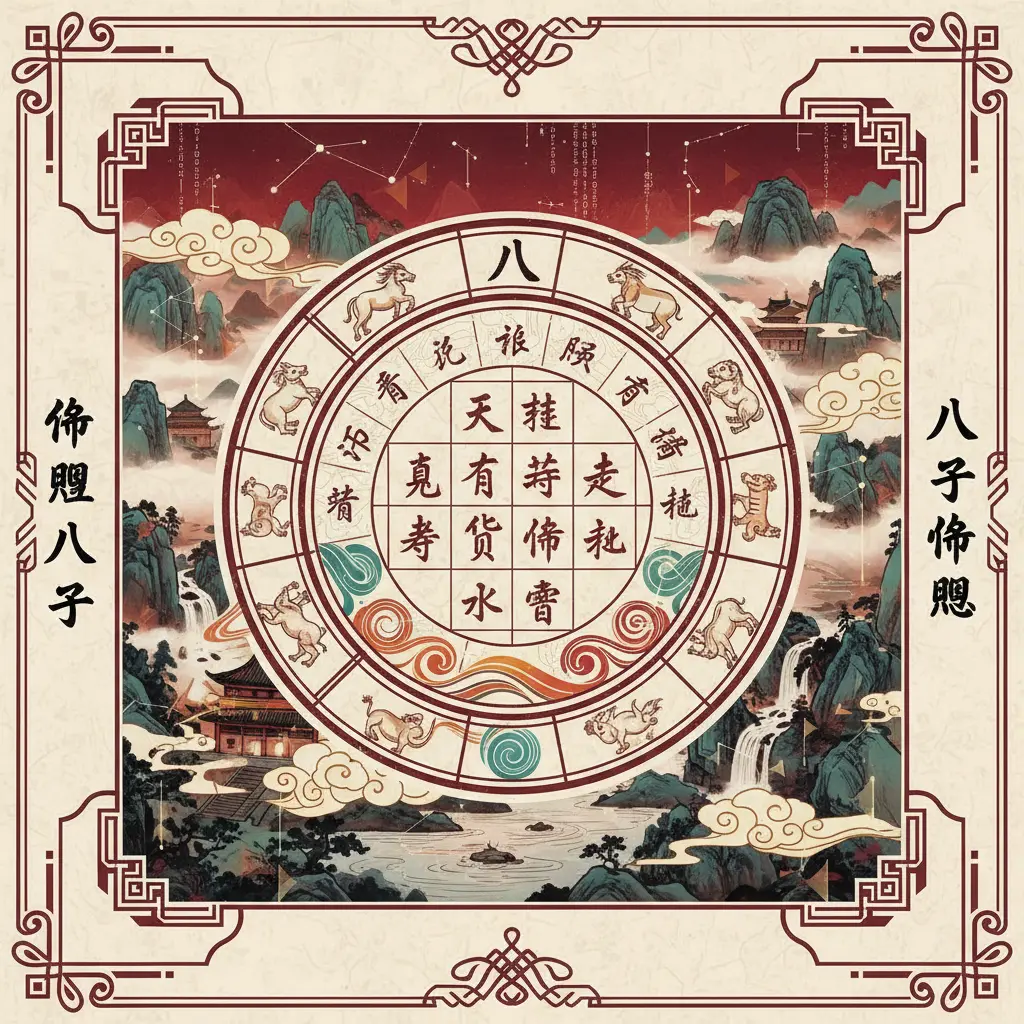 命盤八字 - 八字命盤